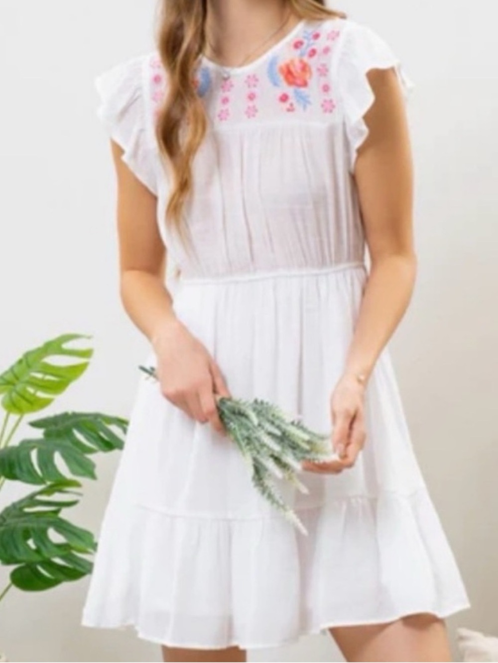 Mine white floral mini dress - Nordstrom size medium